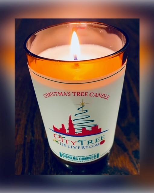 Handmade Christmas Tree Candle - City Tree Delivery - Chicagoland Christmas Tree Delivery
