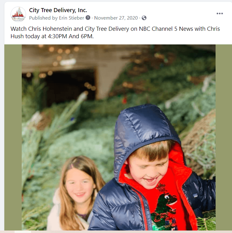 NBC - Chicagoland Christmas Trees Selling Fast Amid Pandemic Restrictions - City Tree Delivery - Chicagoland Christmas Tree Delivery