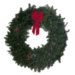 Handmade Fraser Wreath w/ Ribbon & Cones - City Tree Delivery - Chicagoland Christmas Tree Delivery
