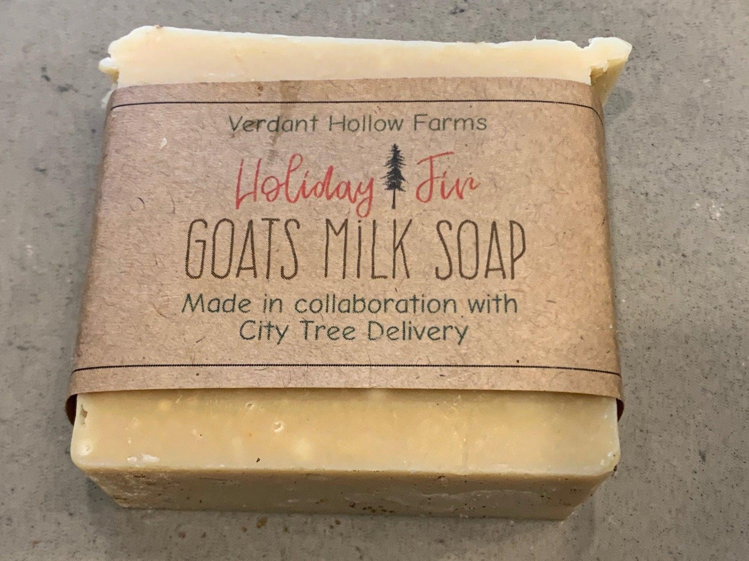 Handmade Holiday Soap infused with our mixed Christmas Greens - City Tree Delivery - Chicagoland Christmas Tree Delivery