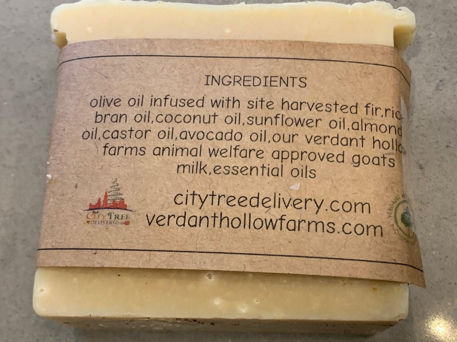 Handmade Holiday Soap infused with our mixed Christmas Greens - City Tree Delivery - Chicagoland Christmas Tree Delivery