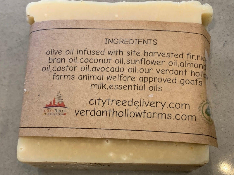 Handmade Holiday Soap infused with our mixed Christmas Greens - City Tree Delivery - Chicagoland Christmas Tree Delivery